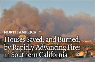 Random Destruction in California Fires